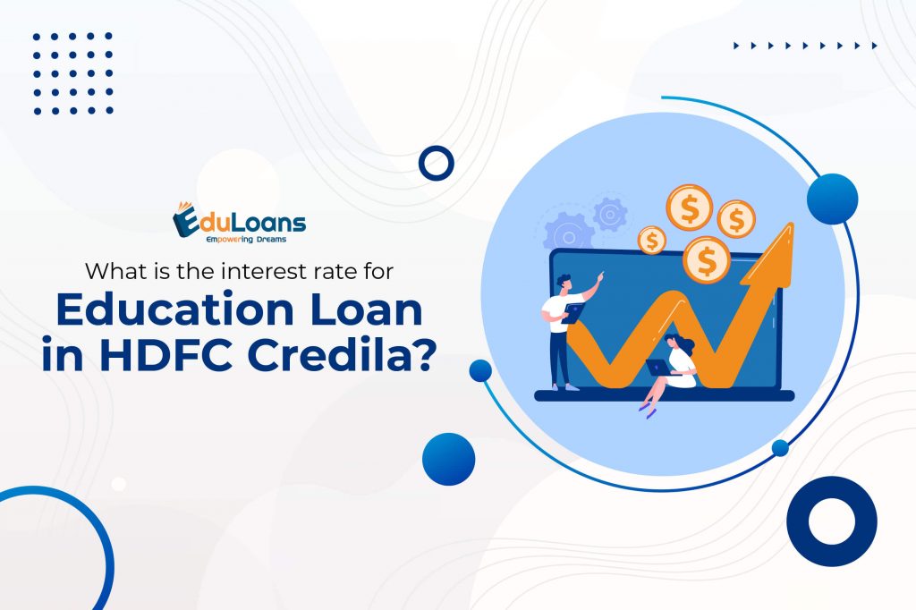What is the interest rate for education loan in HDFC Credila?