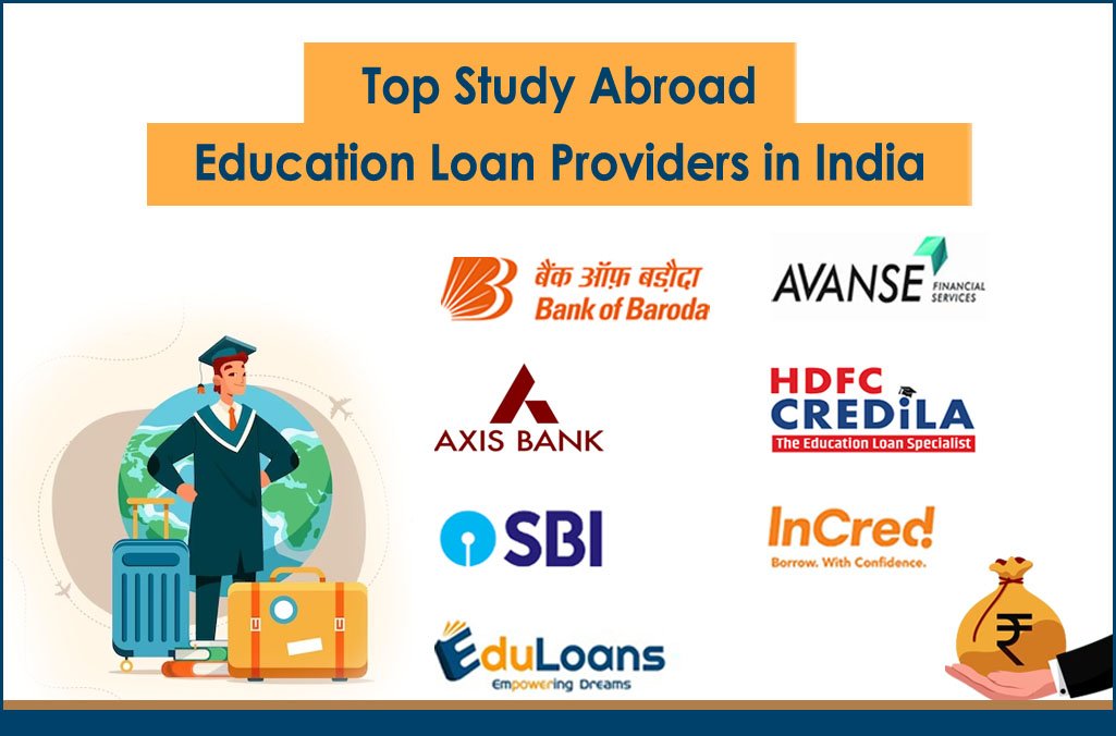 Top Study Abroad Education Loan Providers in India