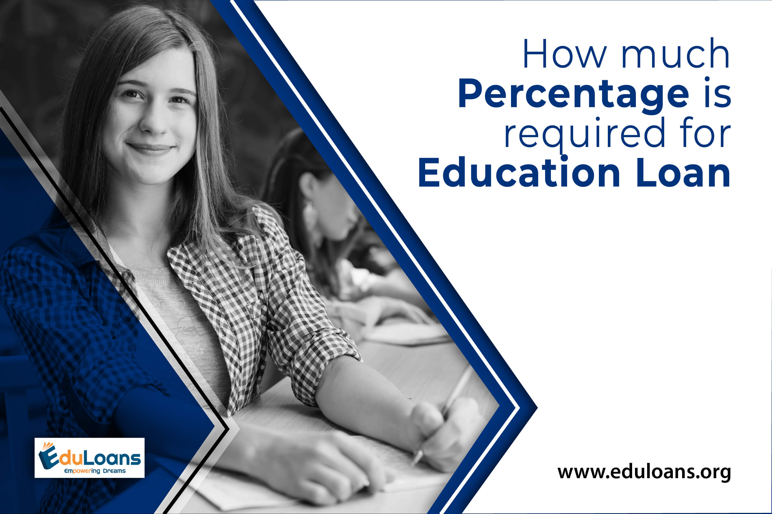 How much percentage is required for education loan?